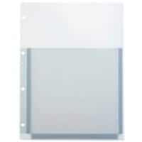 Kolma Prospekthüllen DIN A4 Glasklar Transparent 180 Mikron PVC (Polyvinylchlorid) Oben 4 Löcher 5 Stück