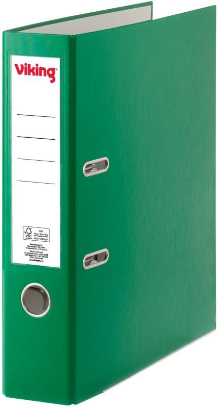 Viking Premium Breit Ordner A4 75 mm Dunkelgrün 2 Ringe Kunststoff Matt Hochformat