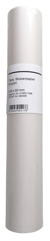 Papier croquis SCHOELLERSHAMMER Transparent 40 g/m² Lisse