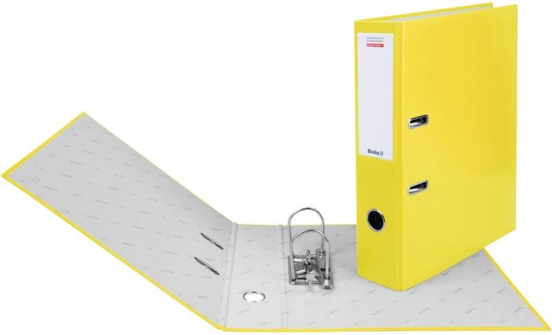 Biella Dinocolor Ordner Breit A4 70 mm Gelb 2 Ringe 10341720U Kunststoff Hochformat