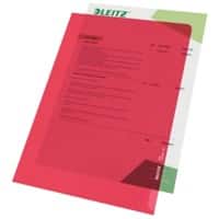 Leitz Standard Pochettes coin A4 Rouge PP (Polypropylène) 130 microns 100 Unités