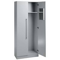 Vestiaire avec portes battantes Hammerbacher Matrix Gris clair