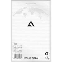 AURORA 210 x 135 mm Oben gebunden Farbig sortiert Papiercover Notebook Blanko 200 Blatt