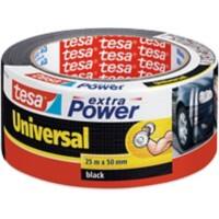 tesa Klebeband extra Power Universal Schwarz 50 mm (B) x 25 m (L) Kraftklebeband