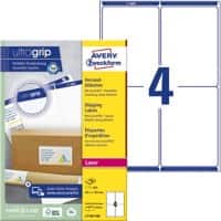 Avery L7169-100 Paketetiketten A4 Weiss 139 x 99,1 mm 100 Blatt à 4 Etiketten