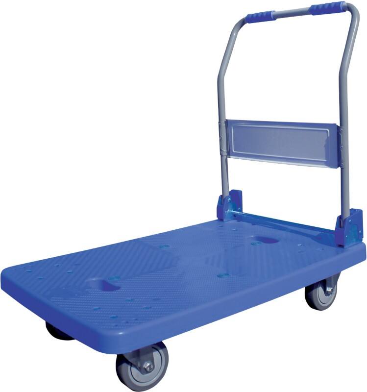 Chariot Viso 150 kg Caoutchouc, Métal, PP (Polypropylène) 49 x 72 x 82,5 cm Argenté, bleu