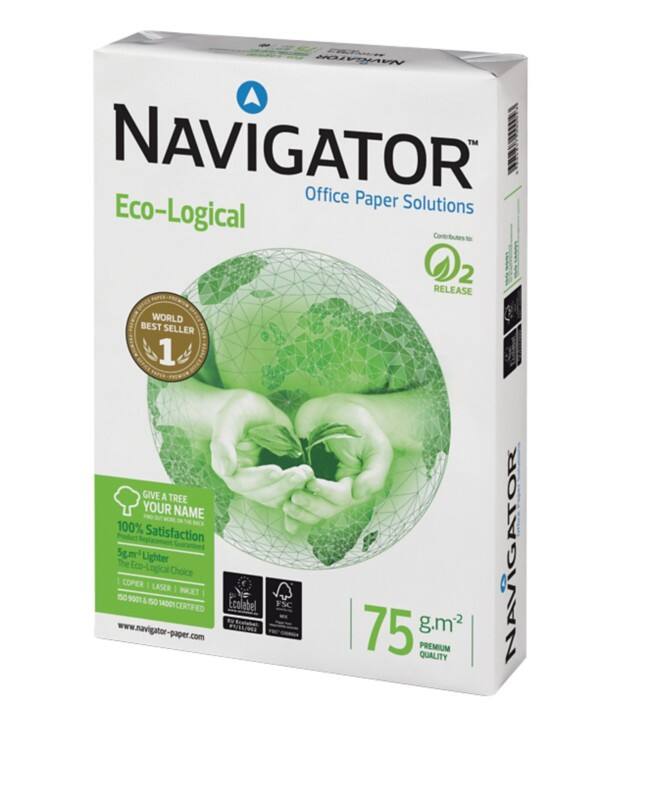 Papier imprimante Navigator Eco-Logical A4 75 g/m² Lisse Blanc 500 Feuilles