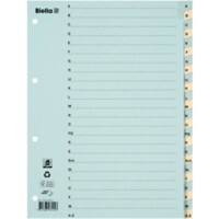 Biella A - Z Register A4 Blau, Gelb 24-teilig Karton 4 Löcher 0462444.00 24 Blatt