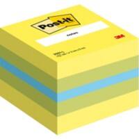 Post-it Haftnotizenwürfel 51 x 51 mm Lemon Farbig sortiert 400 Blatt