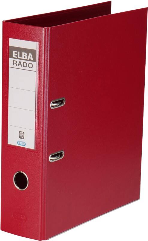 ELBA Rado Plast Ordner Breit A4 80 mm Rot 2 Ringe 10 497 PVC (Polyvinylchlorid) Hochformat