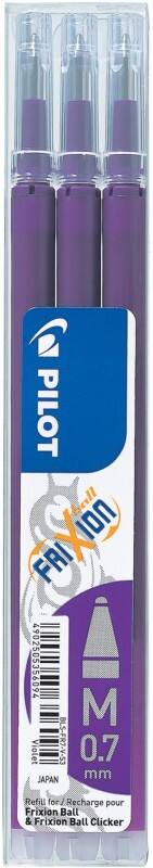 Pilot FriXion Ball Tintenrollermine 0.35 mm Mittel Kegelförmig Lila 3 Stück