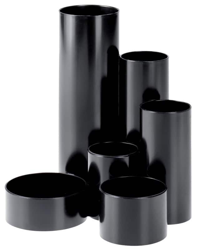 Pot-Crayon WEDO 245257201 Noir 12 x 13,5 x 14,8 cm