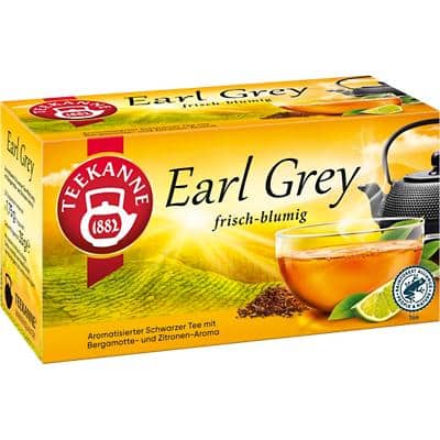Sachets de thé Earl Grey TEEKANNE 20 Unités de 1.75 g