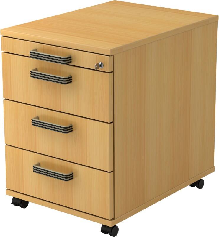 Hammerbacher Rollcontainer AC30 Buche 428 x 580 x 590 mm