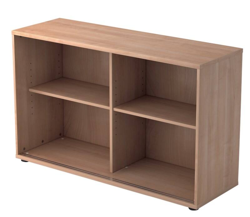 Armoire à portes coulissantes Hammerbacher Matrix Aggloméré, Résine de mélamine 1 Étagère 1200 x 400 x 748 mm Noyer Brun