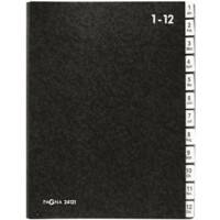 Trieur PAGNA Classic 24121-04 Carton recyclé A4 Noir