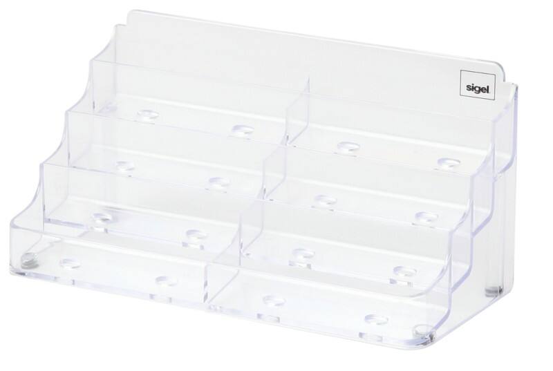 Support pour cartes de visite Sigel Plastique Transparent