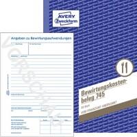 AVERY Zweckform Bewirtungskostenbeleg 745 DIN A5 Perforiert N/A 50 Blatt