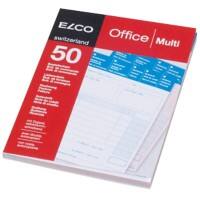 Bloc autocopiant Elco Universel A6 50 feuilles