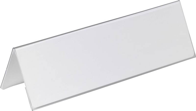 DURABLE Tischnamensschild 21 x 29,7 x 10,5 cm PVC (Polyvinylchlorid) Transparent 25 Stück