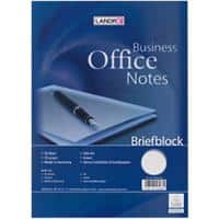 Bloc-notes LANDRÉ Office A4 Bleu Reliure supérieure Couverture en carte Ligné 50 feuilles