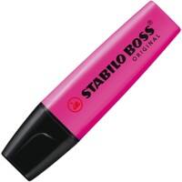 Surligneur BOSS ORIGINAL STABILO Rose fluo Large Biseautée 2 - 5 mm Rechargeable