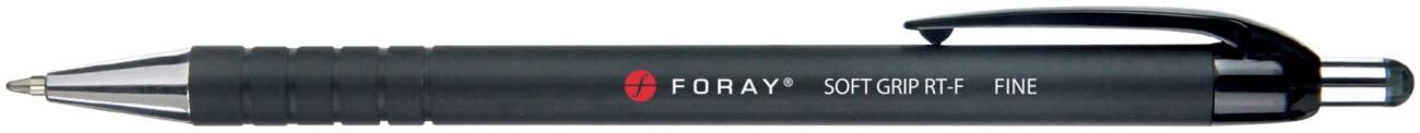 Foray Kugelschreiber Soft Grip RT-F 0.3 mm Schwarz