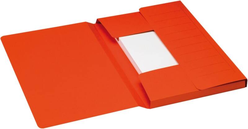 Chemise à 3 rabats Jalema Mammout 3183615 Foolscap Rouge Carton fibre vierge 24 x 35 cm