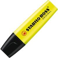 STABILO BOSS ORIGINAL Textmarker Gelb Breit Keilspitze 2 - 5 mm Nachfüllbar