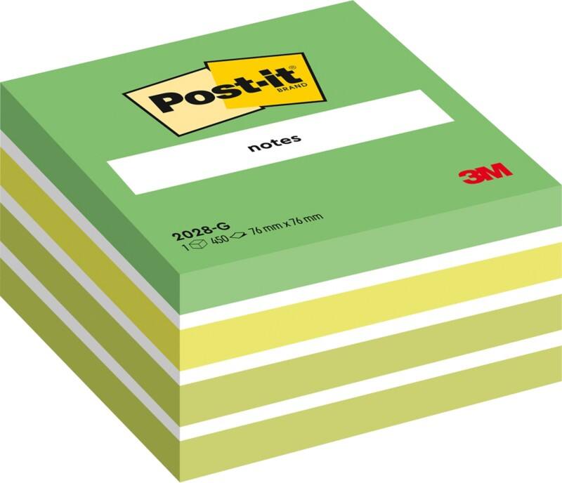 Post-it Haftnotizenwürfel 76 x 76 mm Pastellgrün 450 Blatt