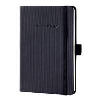 Sigel Conceptum A6 Fallgebunden Schwarz Hardback Notizbuch Kariert 97 Blatt