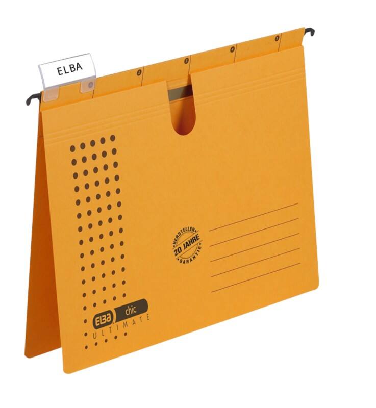 Dossier suspendu ELBA Chic Ultimate A4 Carton Jaune 5 Unités