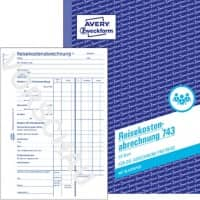 Comptabilité des frais de déplacement AVERY Zweckform 743 Blanc A5 21 x 0,5 x 14,9 cm 50 Feuilles