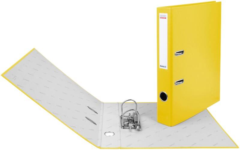 Classeur à levier Biella Étroit A4 40 mm Jaune 2 Anneaux 10341420U Plastique