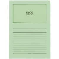 Elco Ordo Classico Farde à bord décalé A4 Vert Papier 120 g/m² 100 Unités