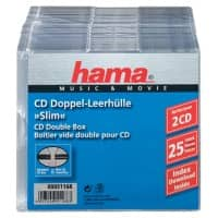 Boîtiers CD/DVD Hama 25 Unités