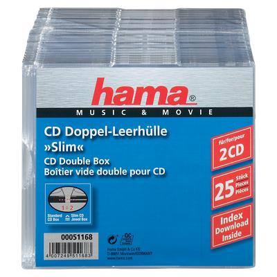 Boîtiers CD/DVD Hama 25 Unités