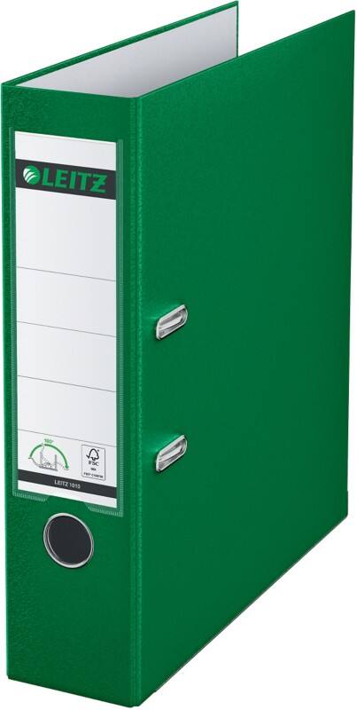 Leitz 180° Breit Ordner A4 82 mm Grün 2 Ringe 1010 Kunststoff Glatt Hochformat