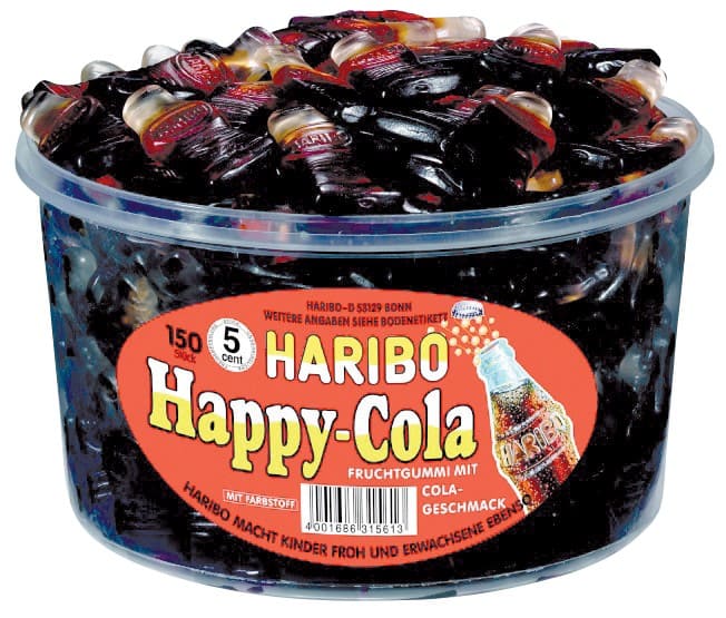Bonbons Haribo Happy cola 150 Unités de 8 g