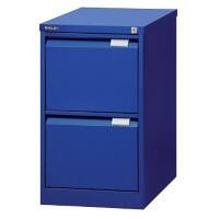 Armoire pour dossiers suspendus Bisley 2 tiroirs Bleu 413 x 622 x 711 mm