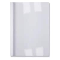 Couverture pour reliure GBC LinenWeave A4 PVC (Polychlorure de vinyle) Blanc, transparent 100 unités