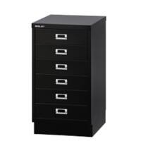 Bisley Schubladenschrank Multidrawer 6 Schubladen Schwarz 349 x 432 x 670 mm