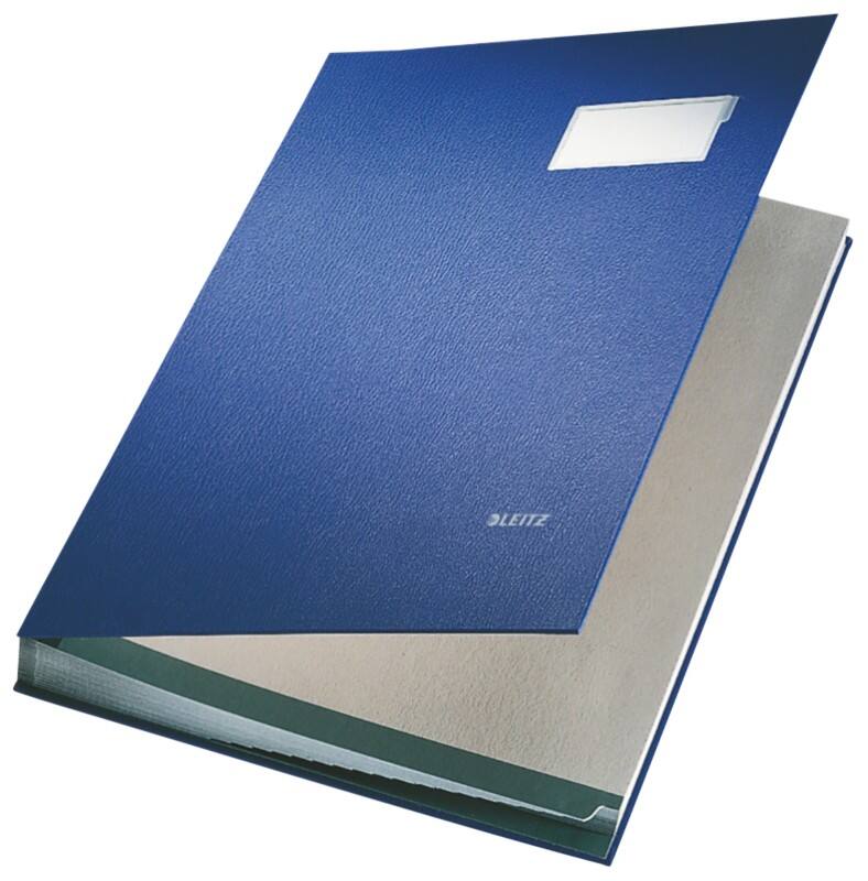 Leitz Unterschriftsmappe 5700-35 Blau Gelocht DIN A4