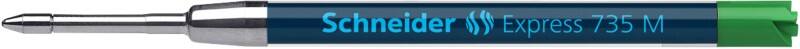 Recharge pour stylo-bille Schneider Express 735 Moyen Bille Vert 735M 10 Unités