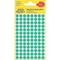 Pastilles autocollantes AVERY Zweckform 3012 Vert Rond Ø 8 mm 4 Feuilles de 104 Étiquettes