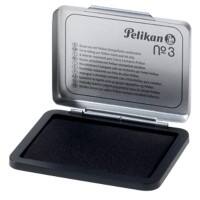 Coussin encreur Pelikan Tampons encreurs avec boîtier en métal Noir 7 x 5 cm pour