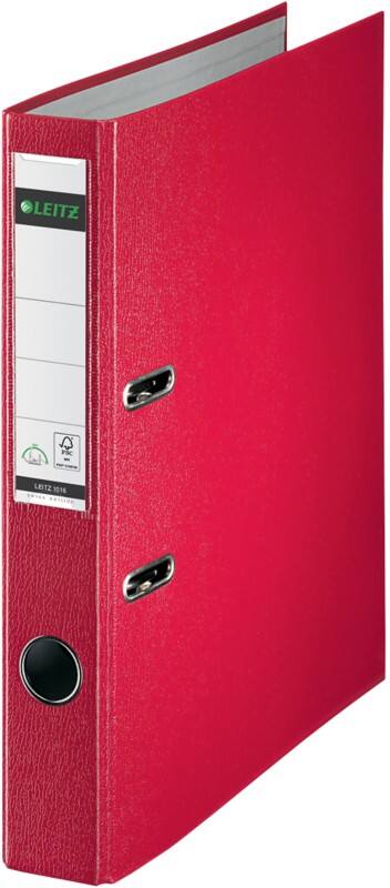 Leitz Swiss Edition 180° Schmal Ordner A4 52 mm Rot 2 Ringe 1016 Kunststoff Hochformat