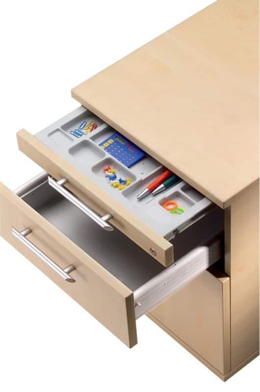 Caisson mobile Hammerbacher AC20/3 Marron érable 428 x 580 x 590 mm