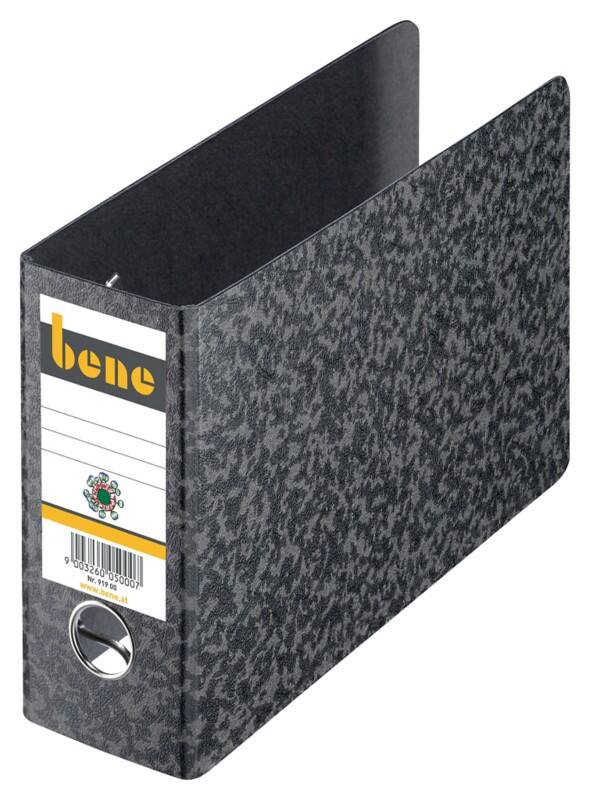 Classeur à levier Bene Large A5 75 mm Noir 2 Anneaux 91900 Carton Paysage