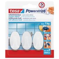 tesa Klebehaken Powerstrips Small Weiss 0,06 m (L) Kunststoff 3 Stück